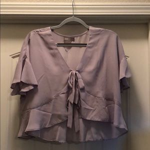 Asos front tie blouse